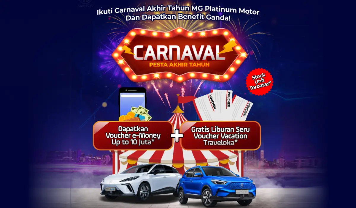 CARNAVAL Pesta Akhir Tahun di MG Platinum Candi Semarang: Dapatkan Mobil Impian dengan Bonus Menggiurkan!