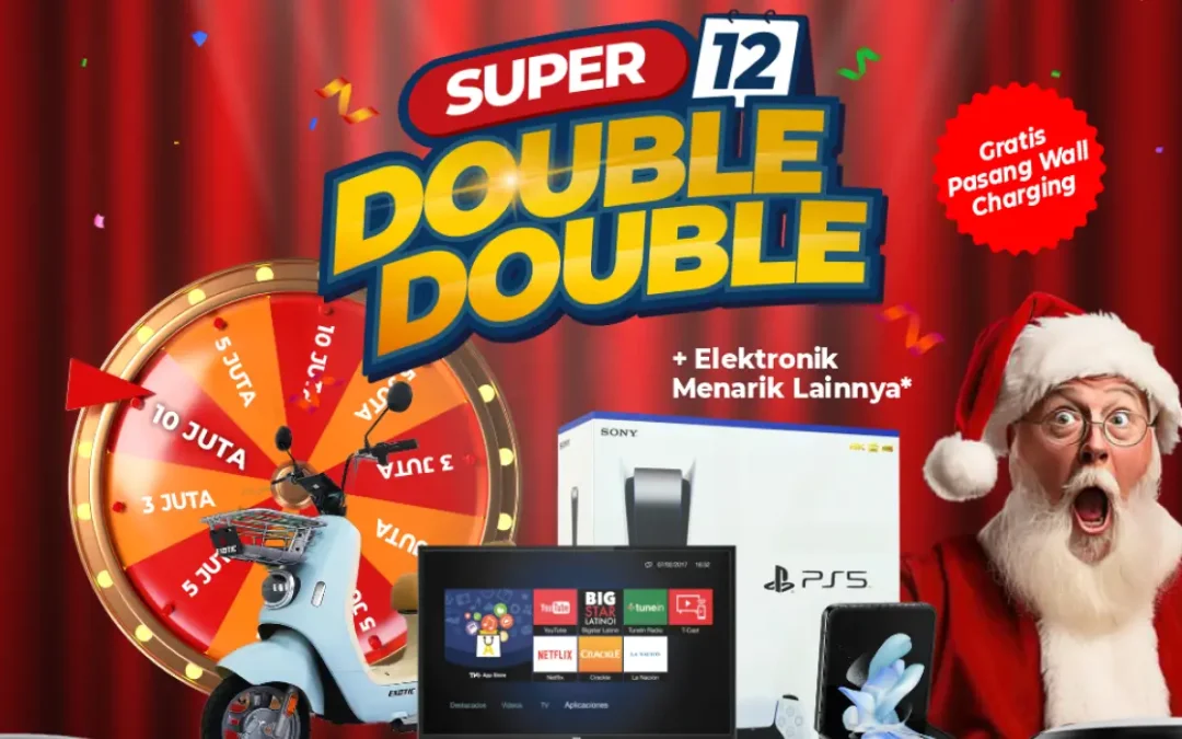 Super 12 Double Double, Beli Mobil Hujan Hadiah Spektakuler Akhir Tahun hanya di MG Platinum Candi Semarang!