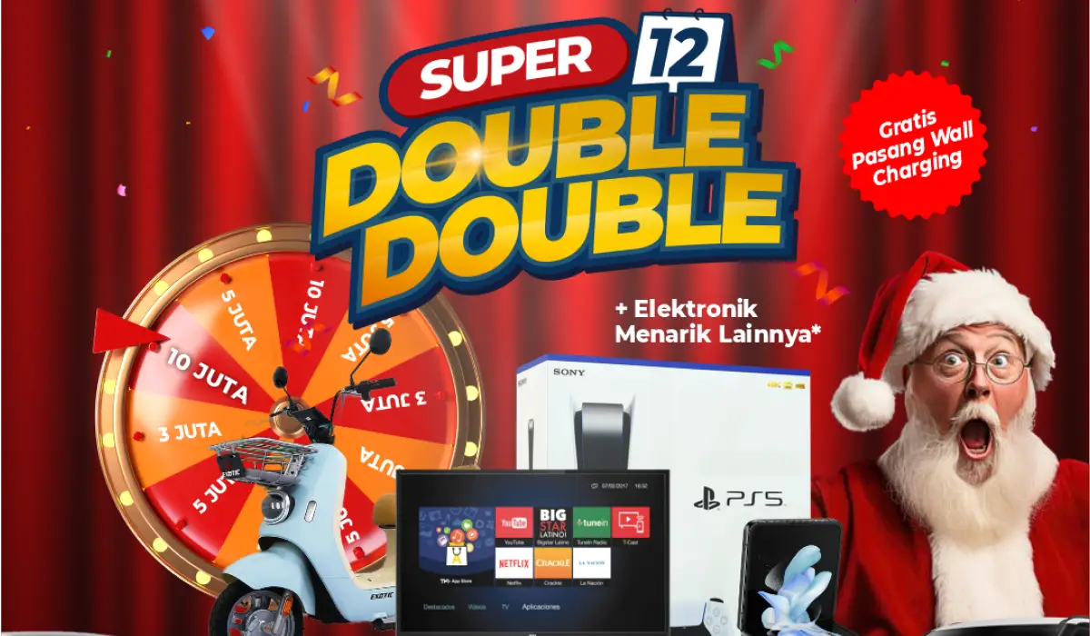 Super 12 Double Double, Beli Mobil Hujan Hadiah Spektakuler Akhir Tahun hanya di MG Platinum Candi Semarang!